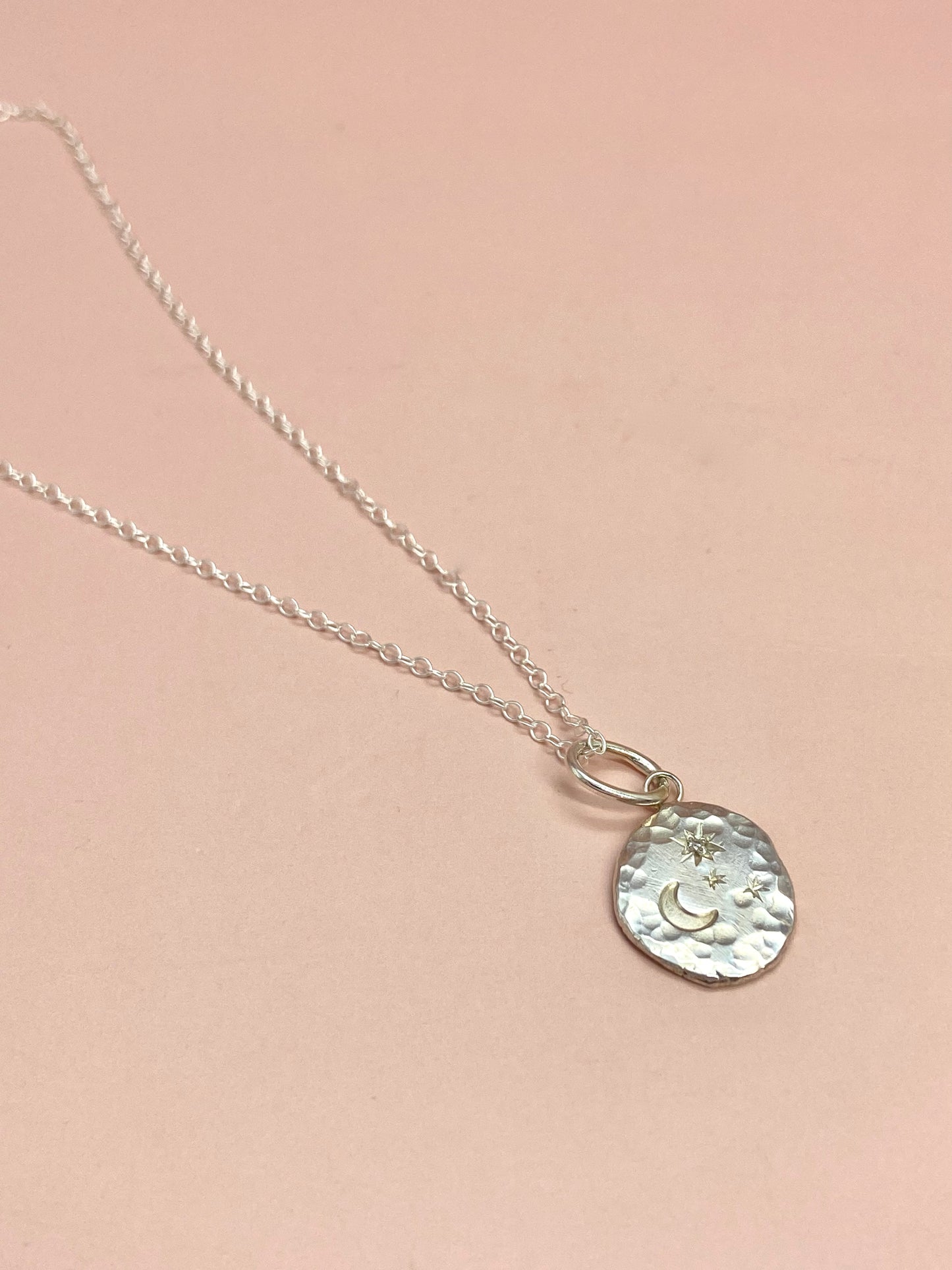 Collier Aster Moon Silver