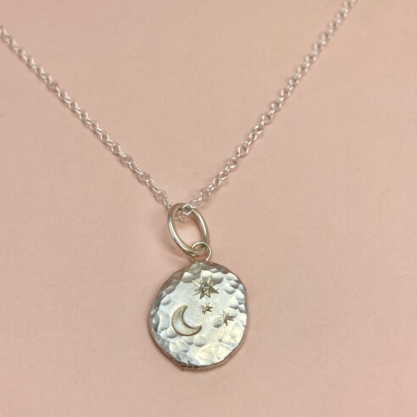 Collier Aster Moon Silver