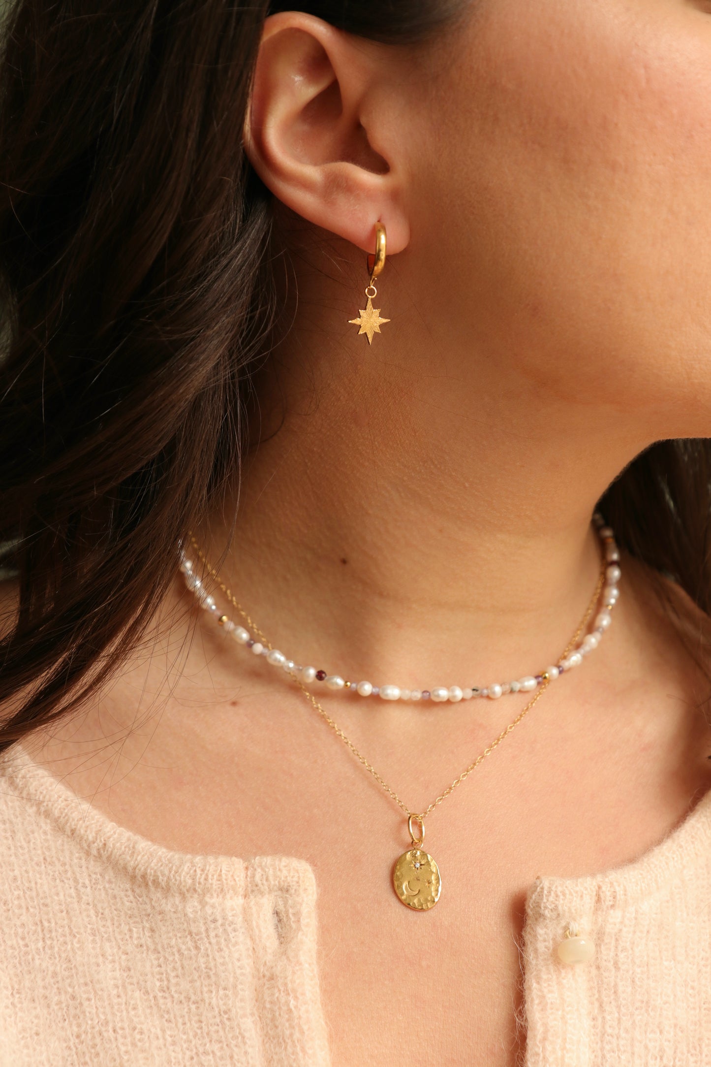 Collier Aster Moon Silver
