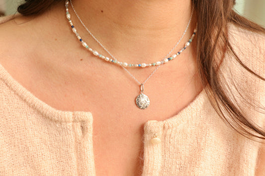 Collier Aster Moon Silver