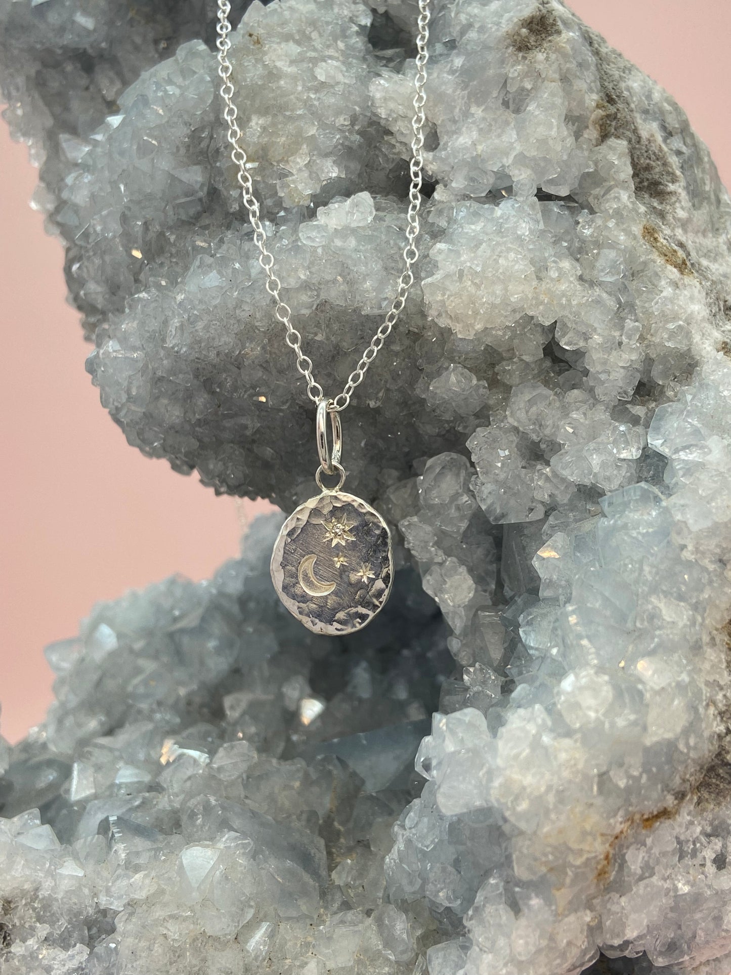 Collier Aster Moon Silver