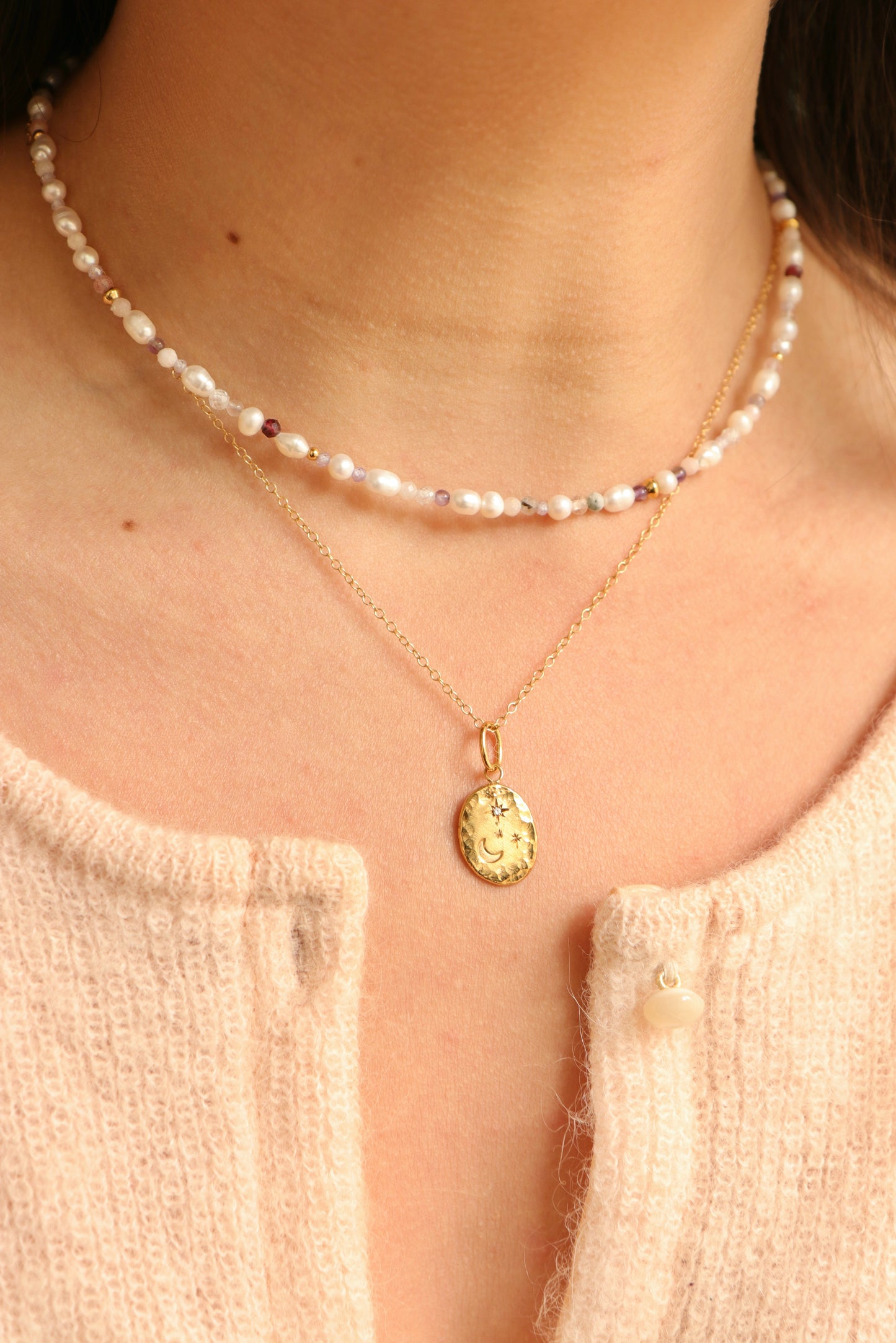 Collier Aster Moon Silver