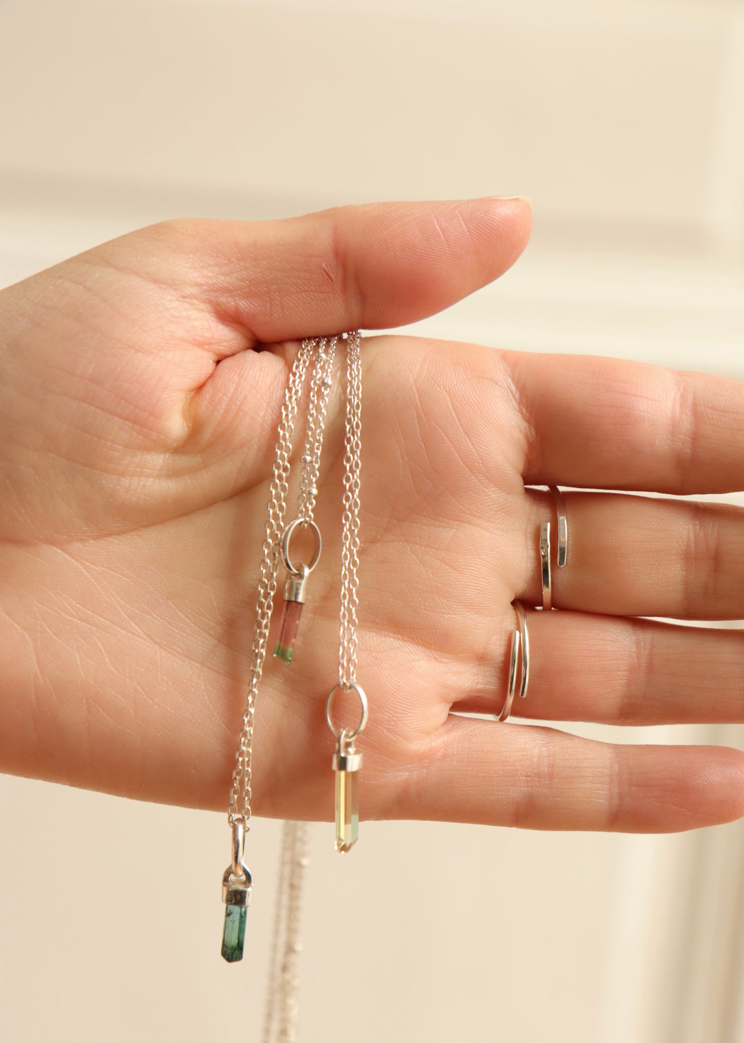 Collier Crystal - Tourmaline watermelon
