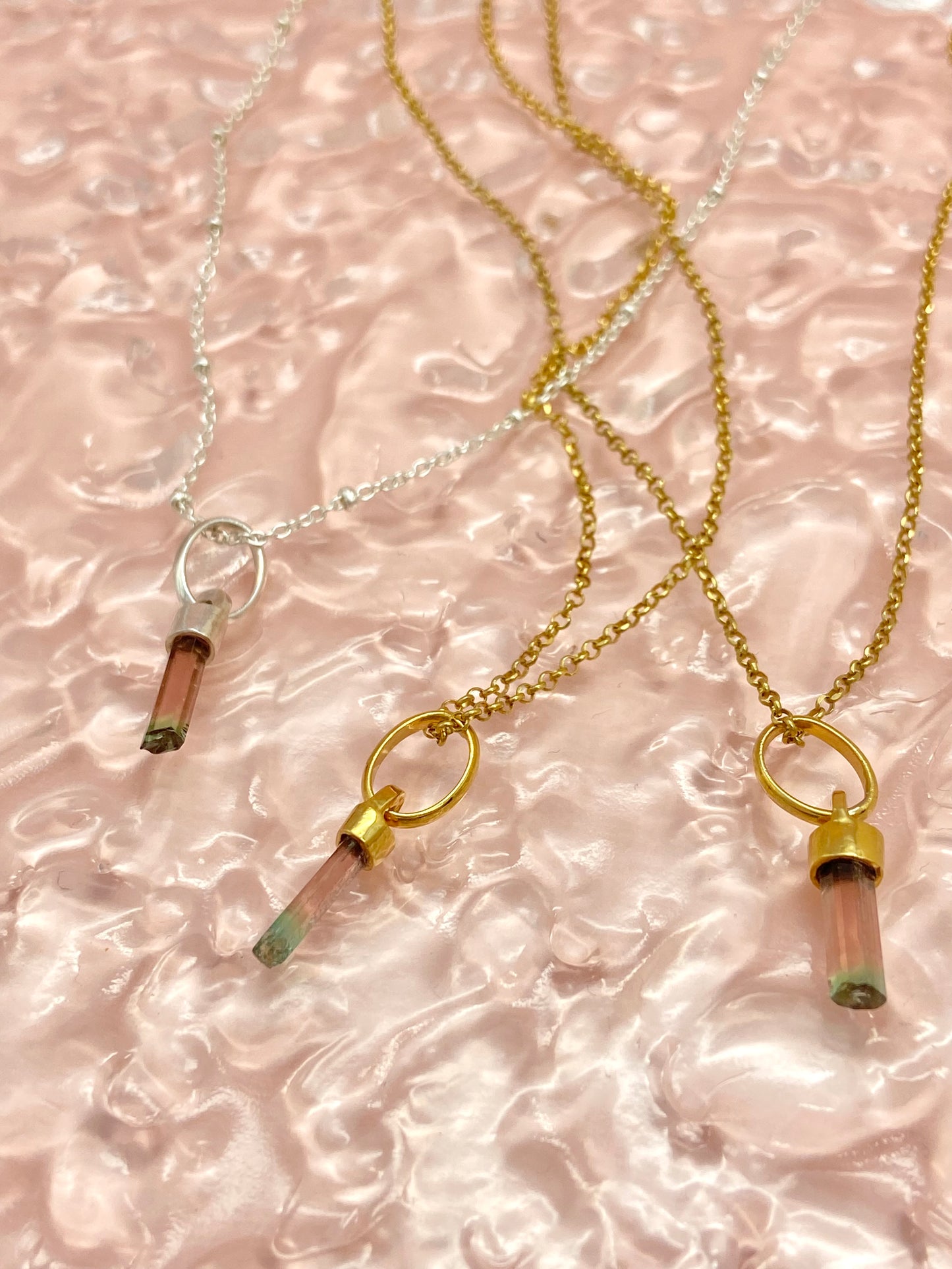 Collier Crystal - Tourmaline watermelon