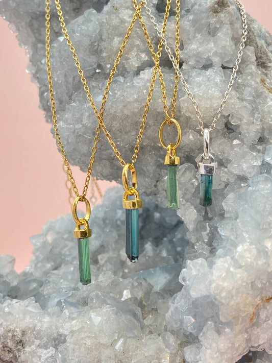 Collier Crystal - Tourmaline verte