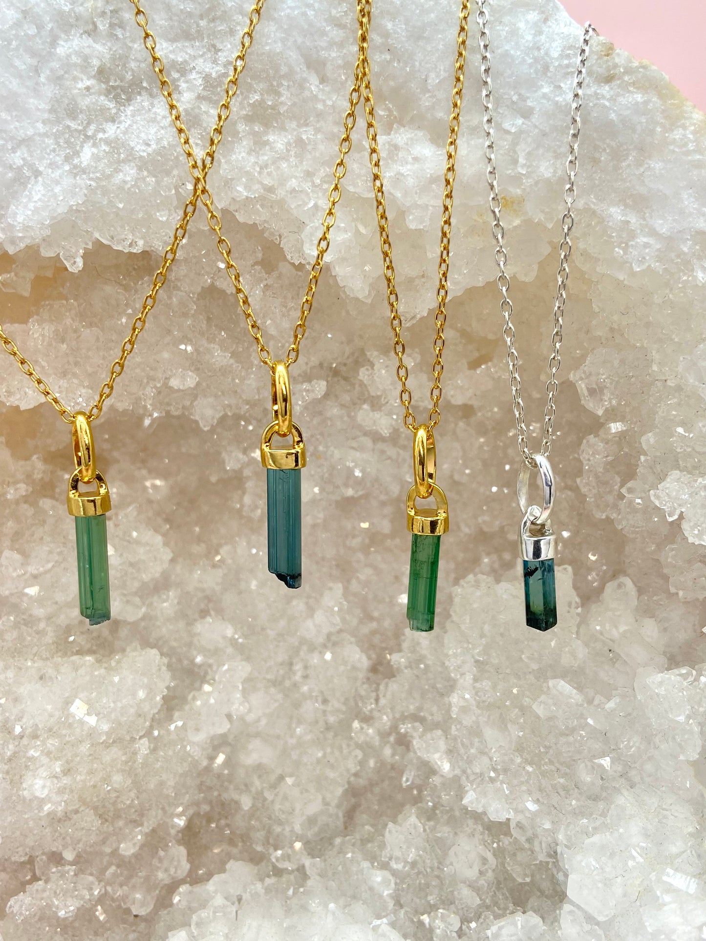 Collier Crystal - Tourmaline verte