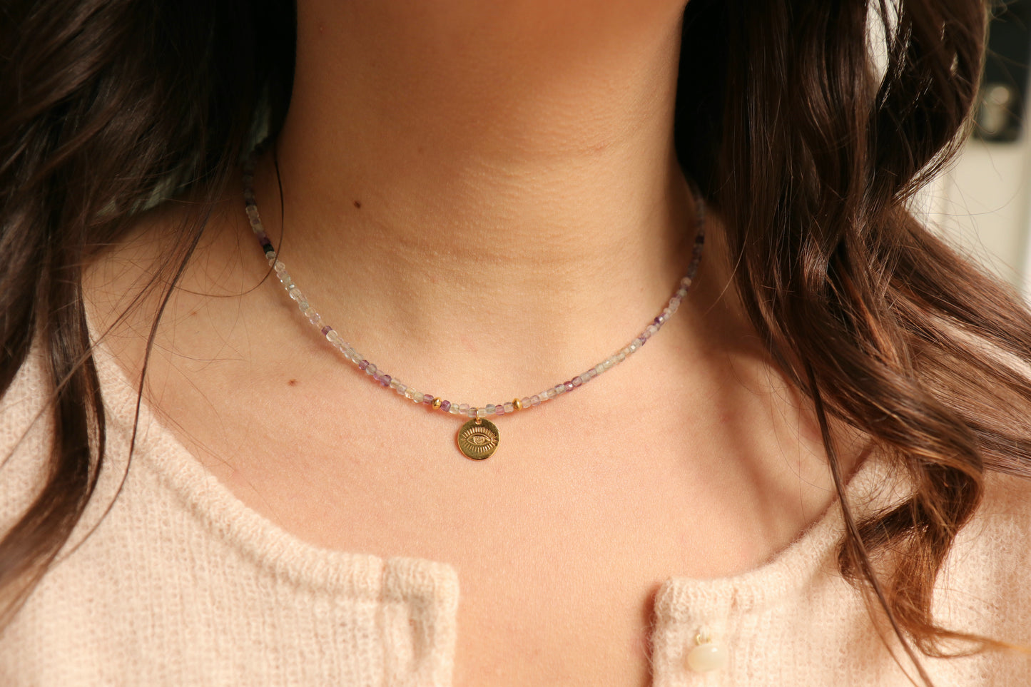 Collier EYE Fluorite