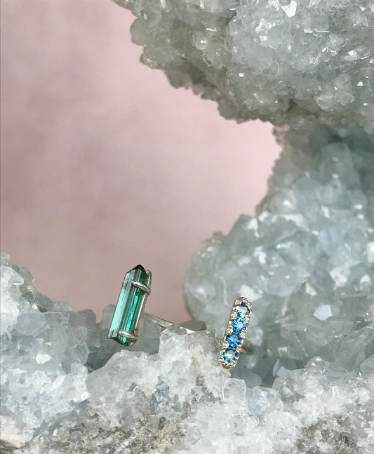 CRYSTAL Bague Saphirs