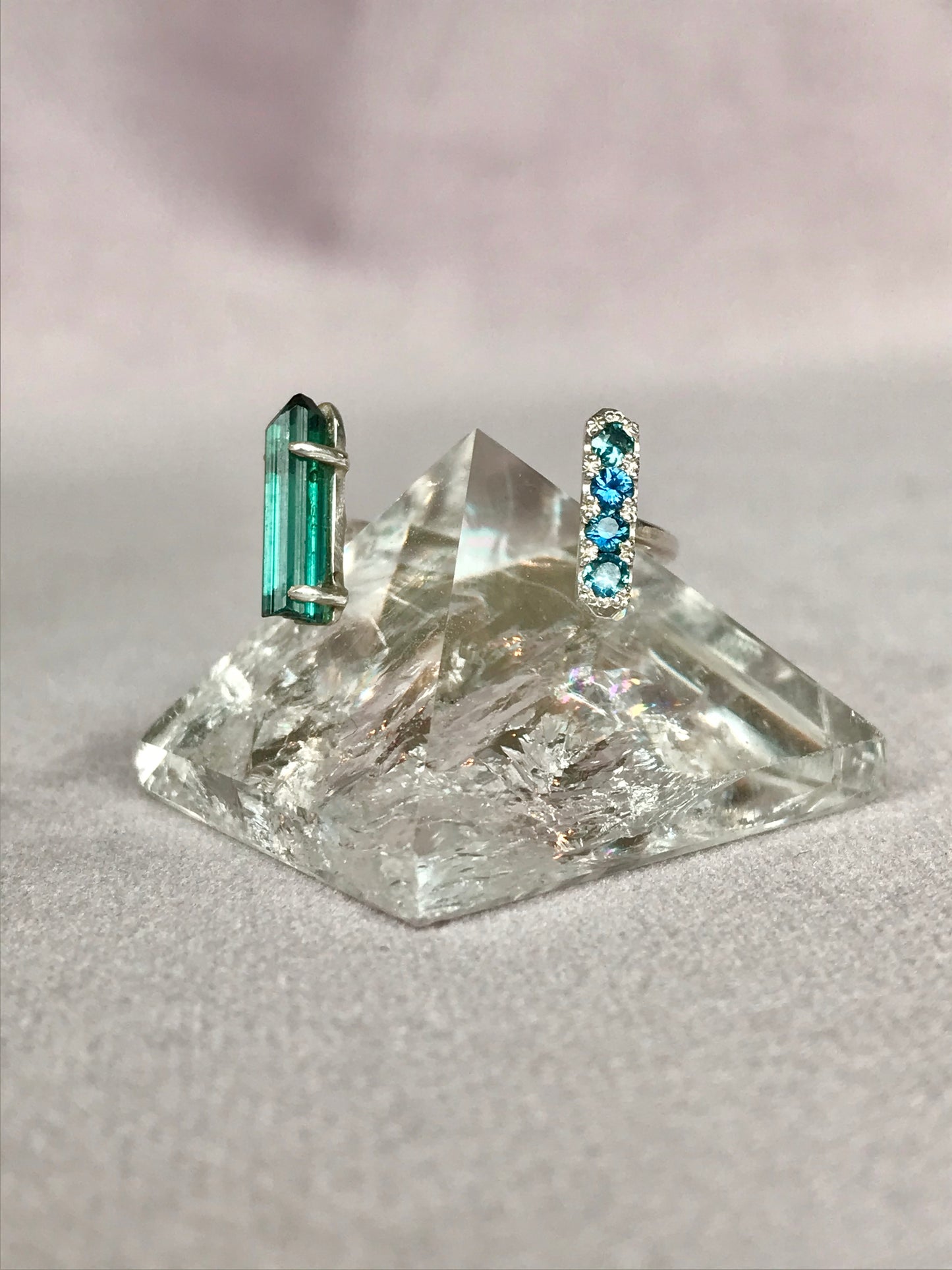 CRYSTAL Bague Saphirs