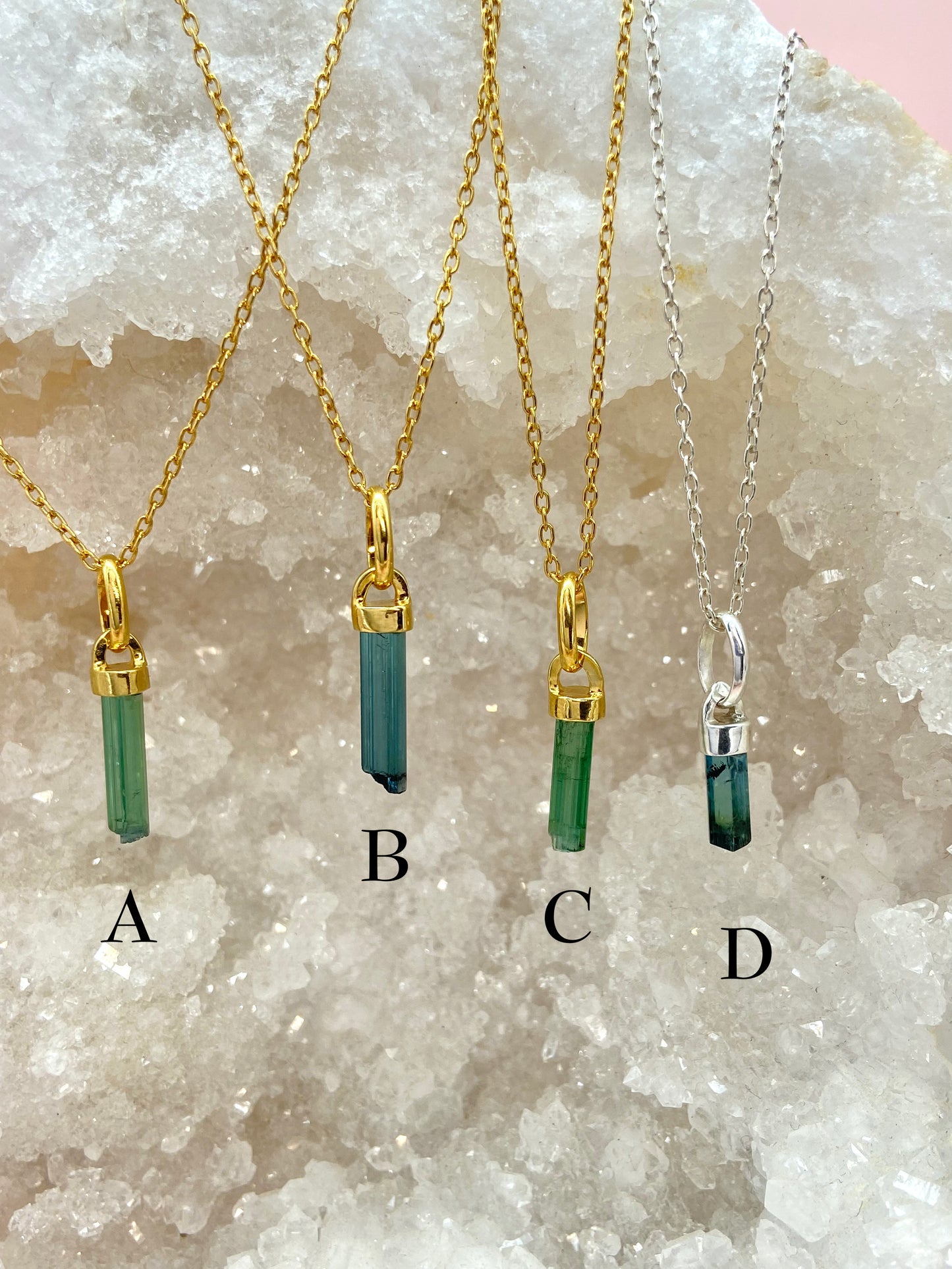 Collier Crystal - Tourmaline verte