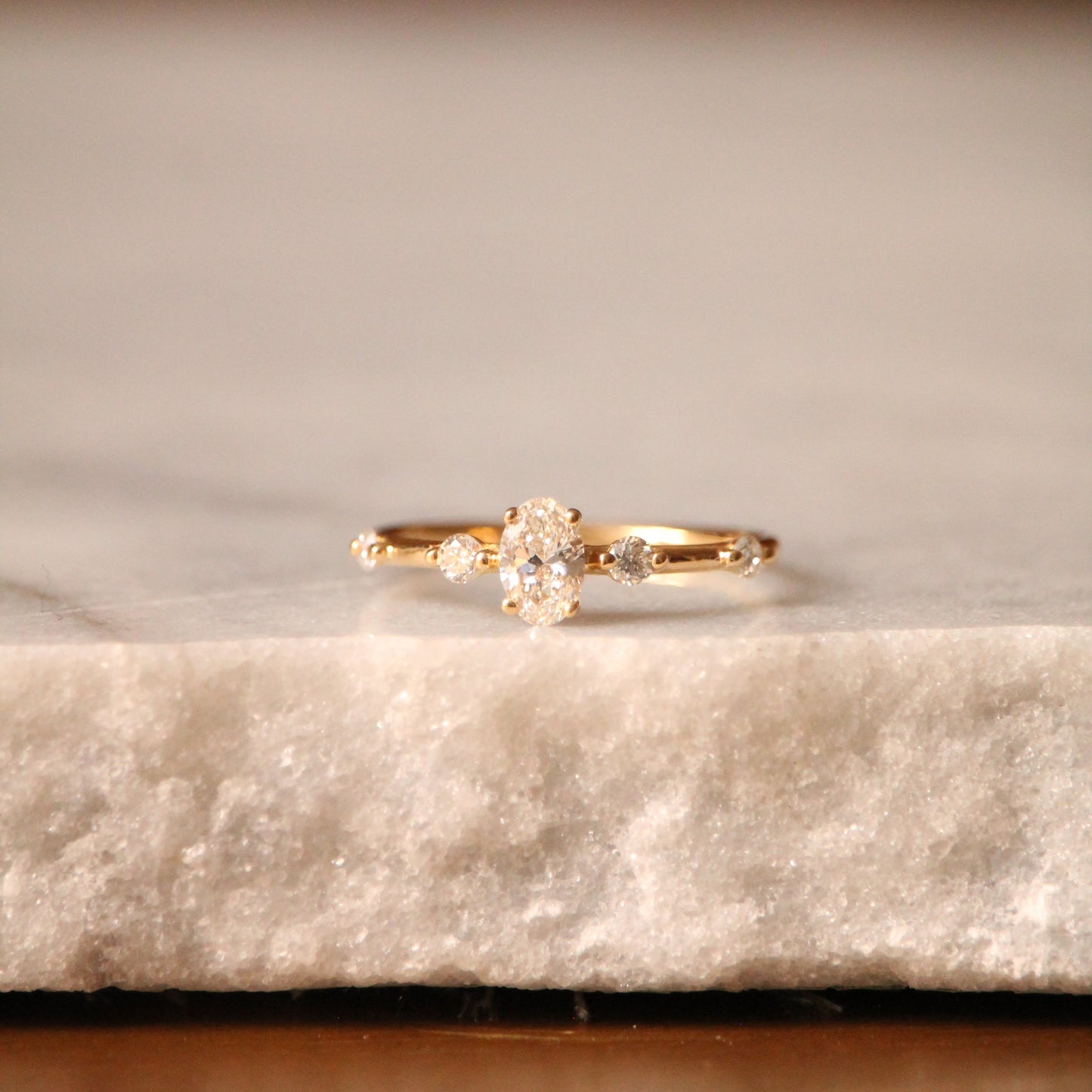 Bague ORION Diamant Ovale 6X4mm