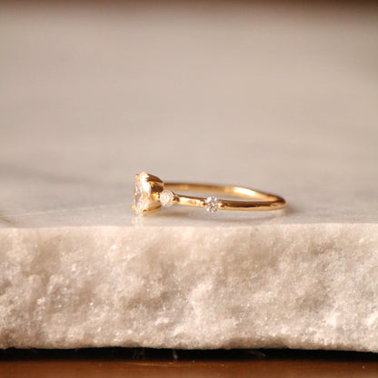 Bague ORION Diamant Ovale 6X4mm