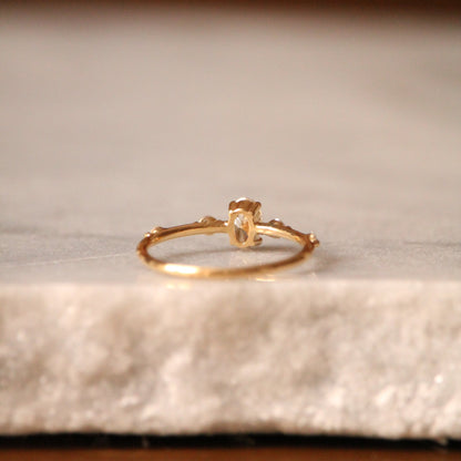 Bague ORION Diamant Ovale 6X4mm