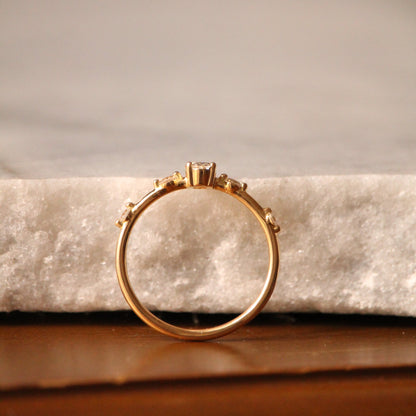 Bague ORION Diamant Ovale 6X4mm