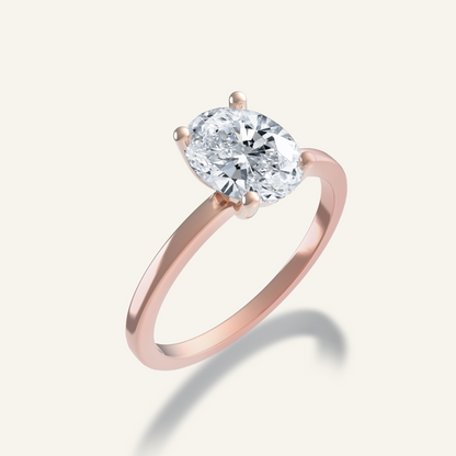 Solitaire LUCIS Diamant Ovale 1.00 ct