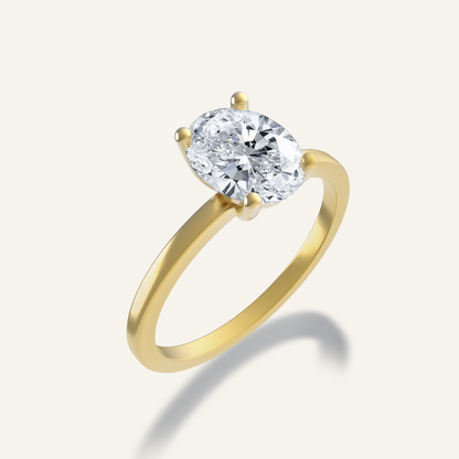 Solitaire LUCIS Diamant Ovale 1.00 ct