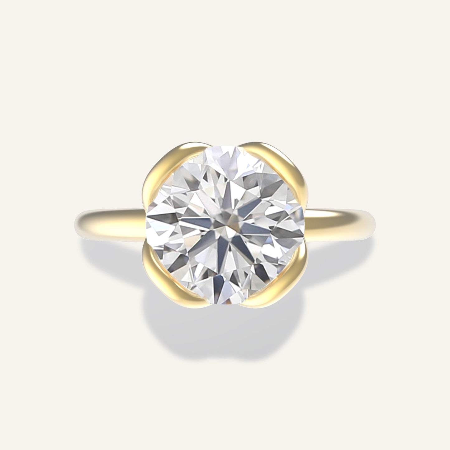 Bague ROSARIS 2 carrat  - Personnalisable