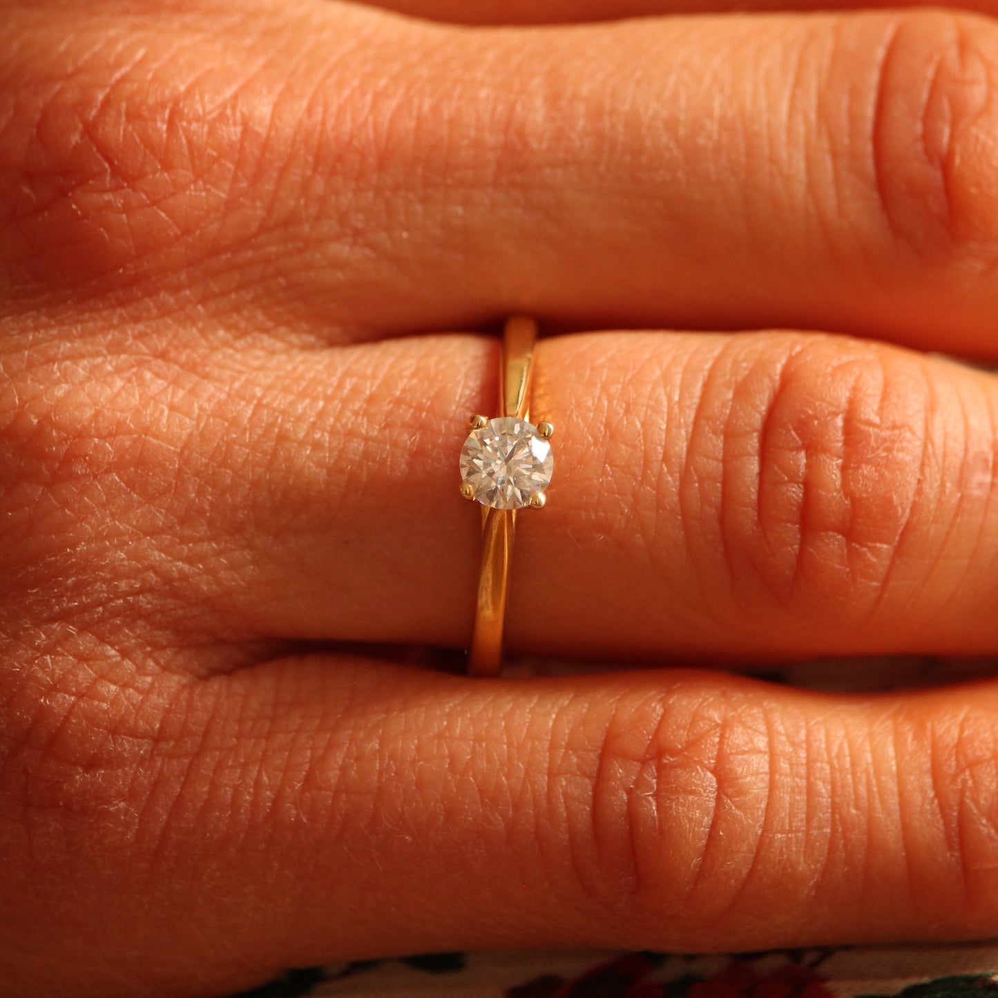 Solitaire LYRA Diamant 0,50 ct