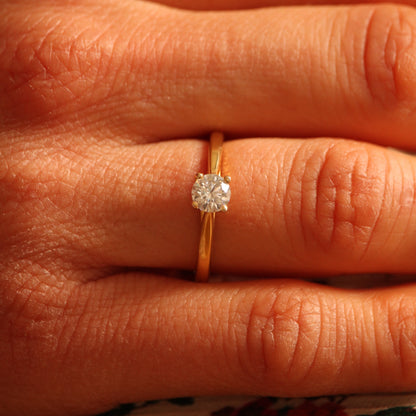 Solitaire LYRA Diamant 0,50 ct