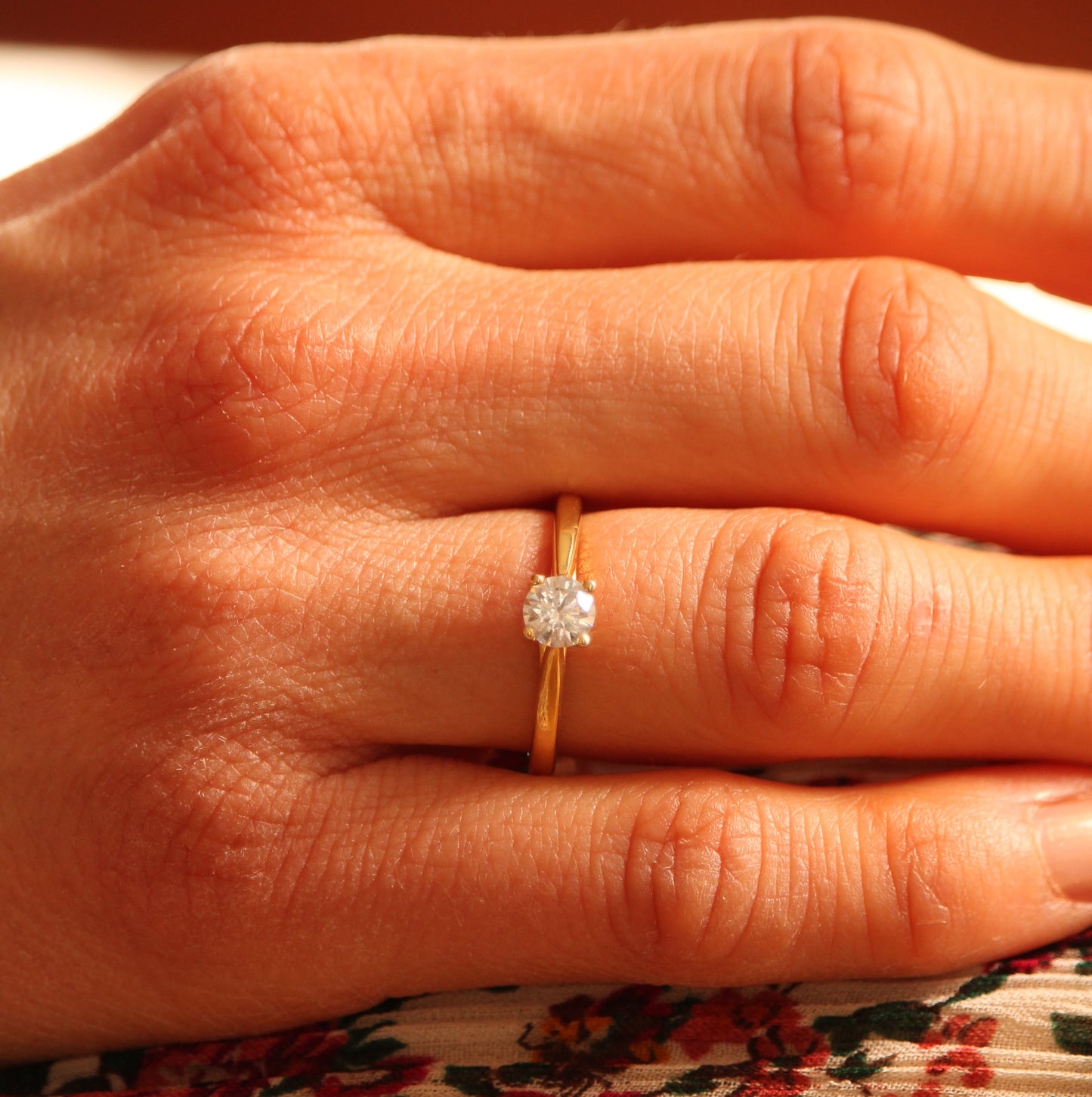 Solitaire LYRA Diamant 0,50 ct