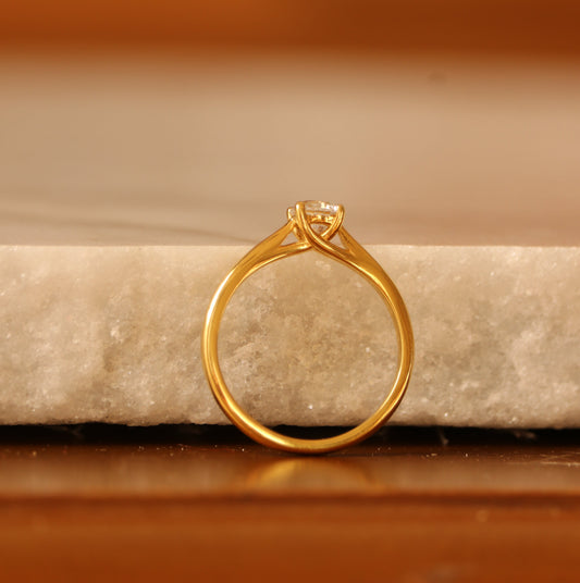 Solitaire LYRA Diamant 0,50 ct