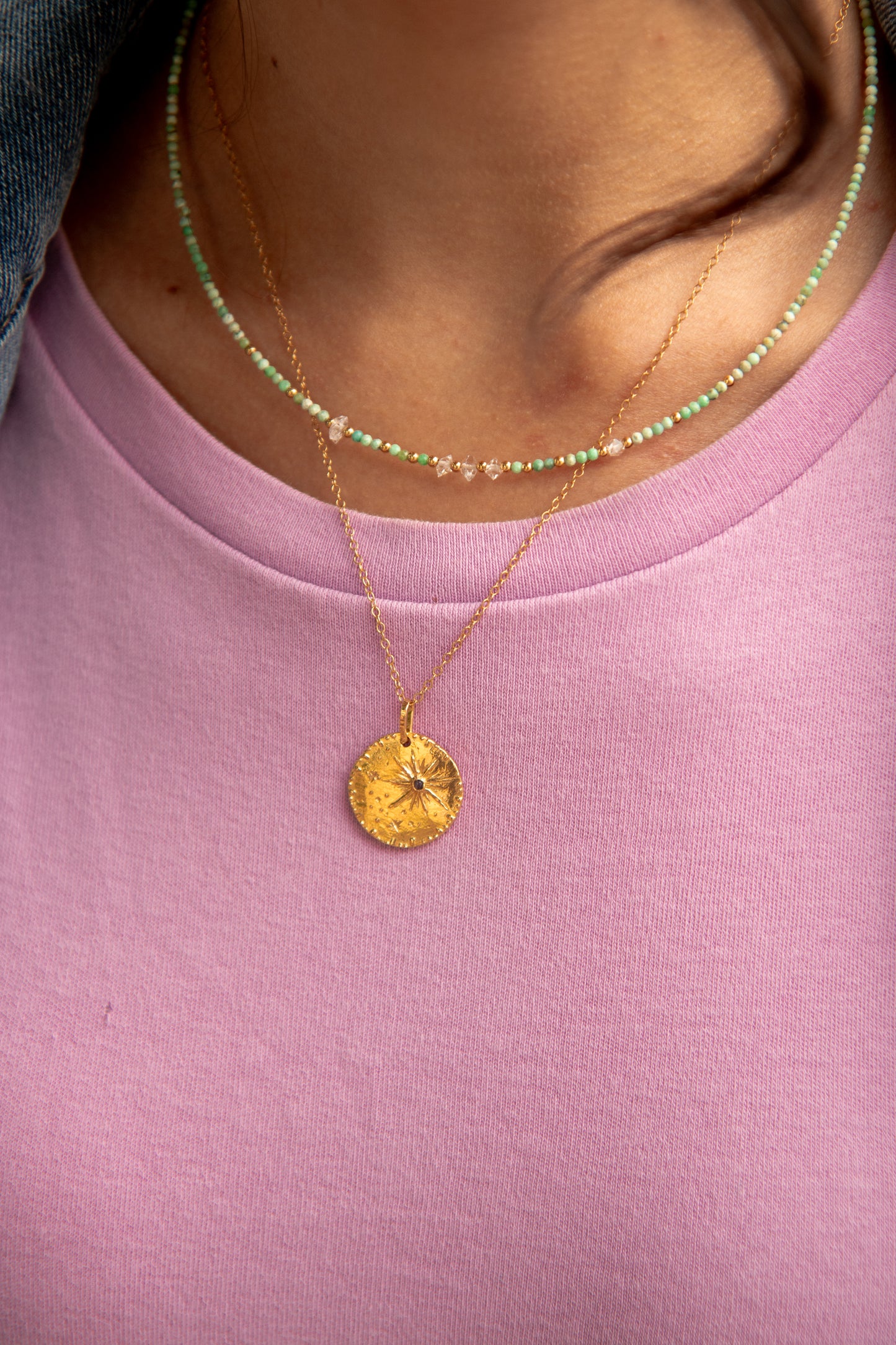 Médaille Céleste - Topaze bleu