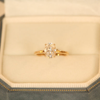 Solitaire LUCIS Diamant Ovale 1.00 ct