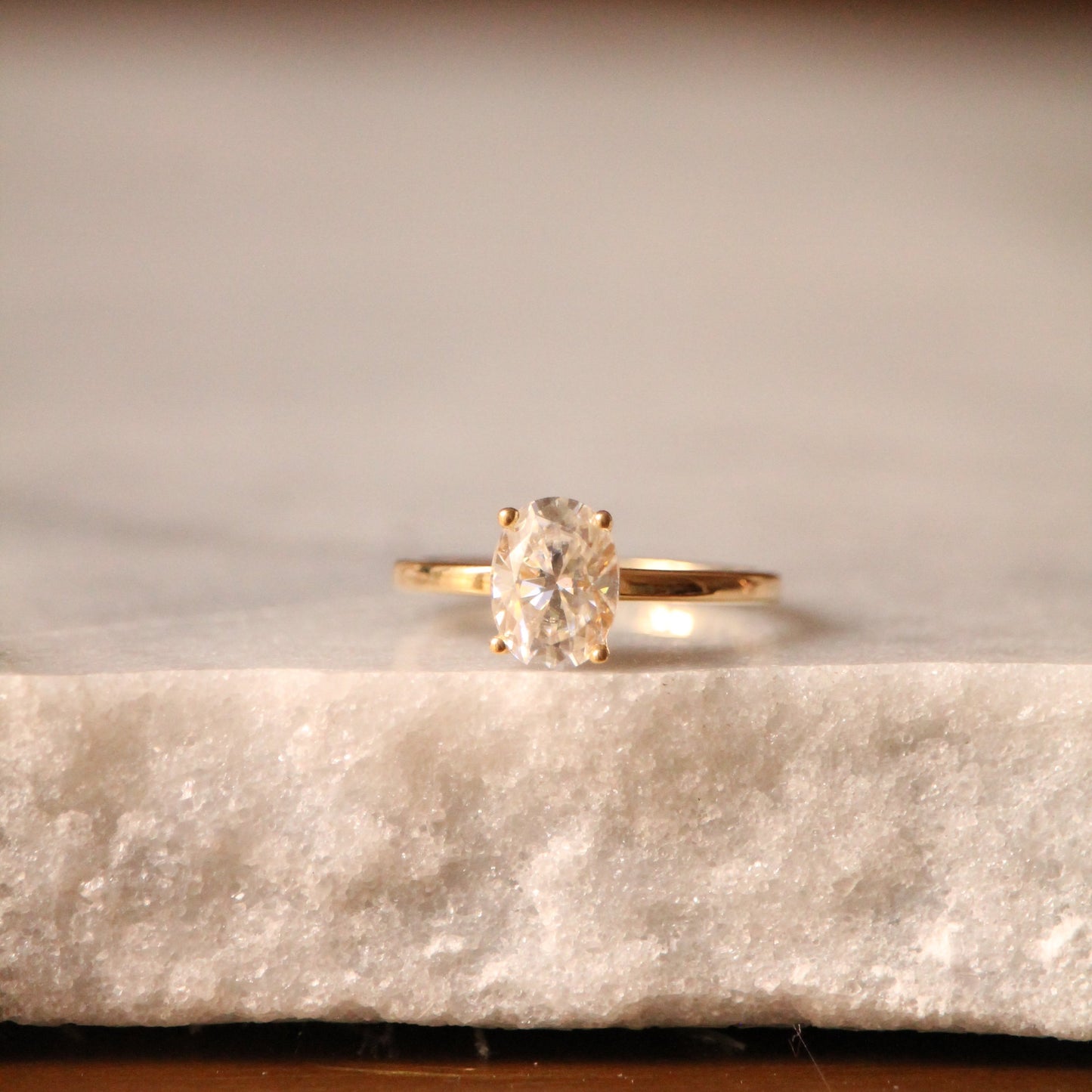 Solitaire LUCIS Diamant Ovale 1.00 ct