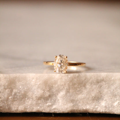 Solitaire LUCIS Diamant Ovale 1.00 ct