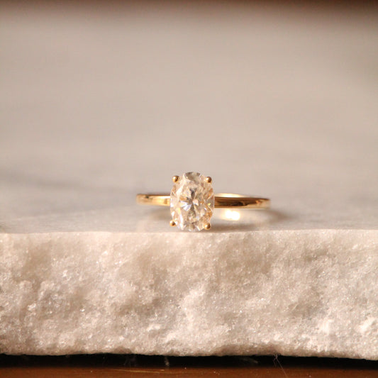 Solitaire LUCIS Diamant Ovale 1.00 ct