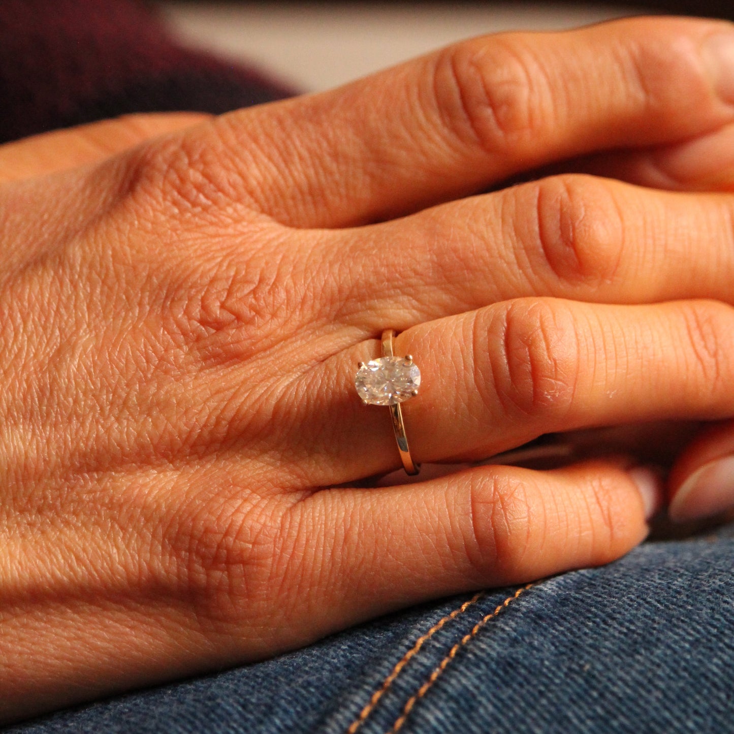 Solitaire LUCIS Diamant Ovale 1.00 ct