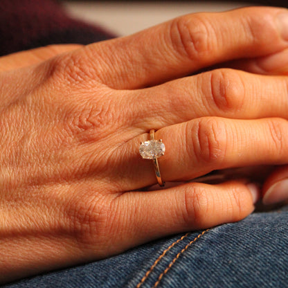 Solitaire LUCIS Diamant Ovale 1.00 ct